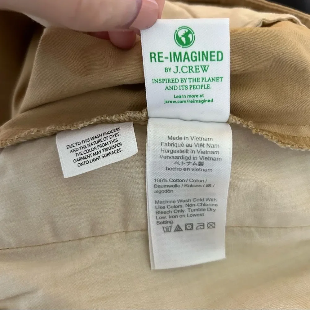 J. Crew Sailor Heritage Chino Pant Khaki Plus Size 33 Coastal Casual